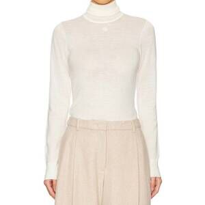 NEW THE GARMENT bergen turtleneck blouse in cream